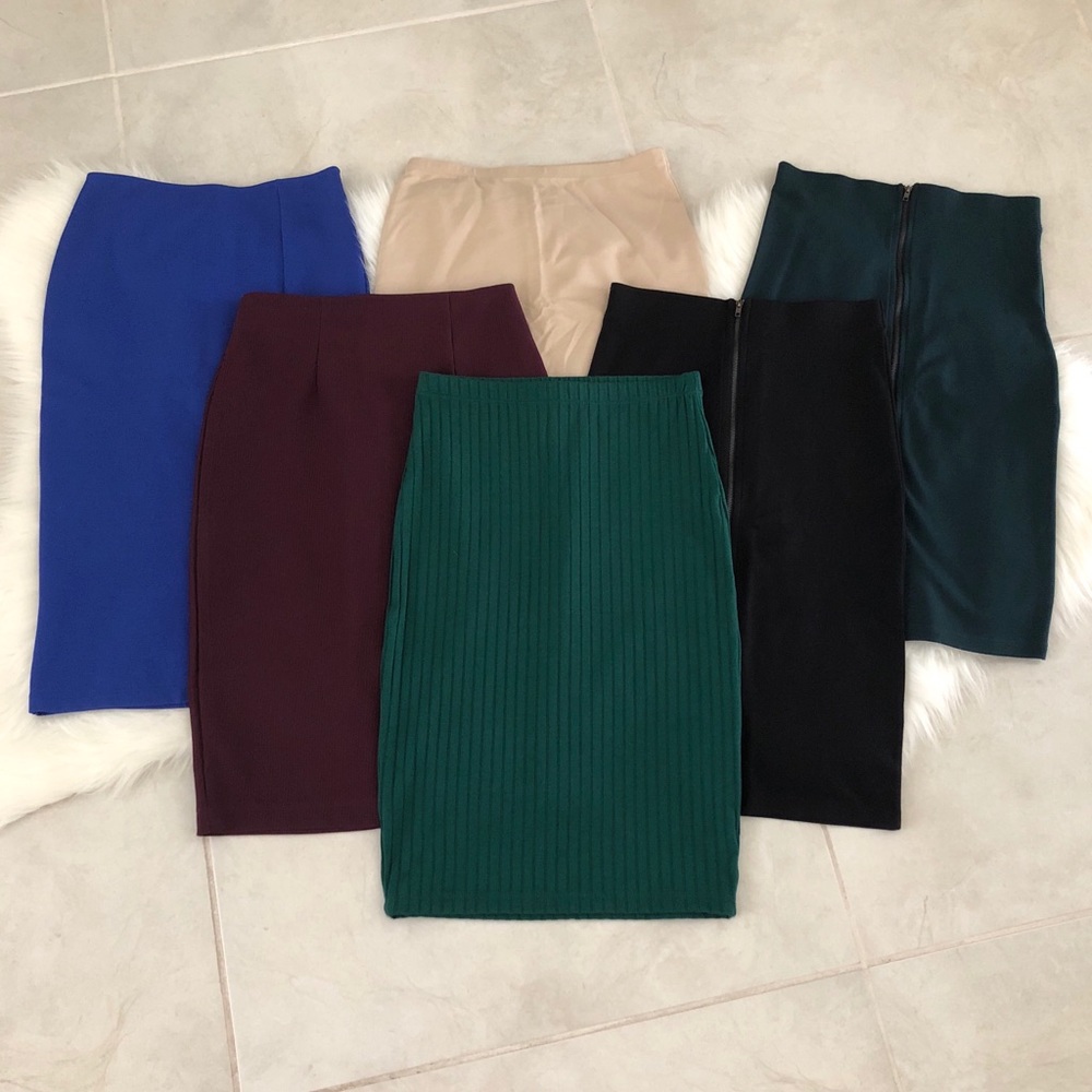 Bundle of 5 NEW Pencil Skirts, size Small